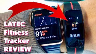 LATEC Fitness Tracker REVIEW  Farbdisplay mit Licht und Schatten für unter 40 € [upl. by Midge]