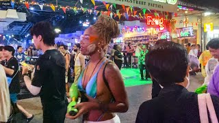 Songkran Thai New Year 2023  Walking Street  Pattaya Thailand [upl. by Hooper]