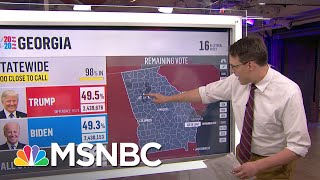 Steve Kornacki Reports On New Votes Coming In From Georgia And Pennsylvania  Deadline  MSNBC [upl. by Florian]