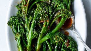 Garlicky Broccolini Recipe In Description [upl. by Ramsey]