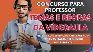 Processo Seletivo Simplificado de professores SP Tema e Regras da Videoaula  Guia Completo [upl. by Ahdar164]