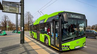 Trolleybuses in Kaunas Lithuania 🇱🇹  2024 [upl. by Frager353]