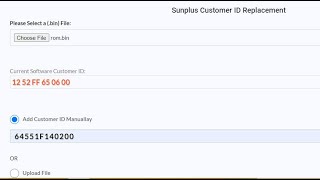 Sunplus 1506 1507 Customer Id Changing Online [upl. by Aluap28]