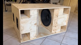 HOW TO MAKE A 18quot BANDPASS SUBWOOFER  DIY [upl. by Krilov]