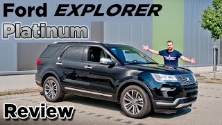 Ford Explorer Platinum 2019  7 Sitzer  Test  Review  Fahrbericht  Deutsch [upl. by Aetnahs844]