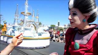 Tommy sees Anastasia AGAIN on Saturday Celebrations Parade Magic Kingdom Disney World [upl. by Eelhsa760]