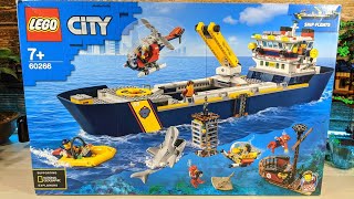 Pure Build 🎧 LEGO City Ocean Exploration Ship 60266 [upl. by Sioux]