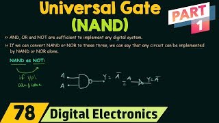 NAND Gate as Universal Gate Part 1 [upl. by Witt]