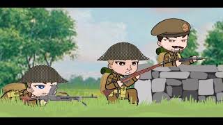 “The Compatriots’ Skirmish”  GACHA LIFE 2 Second World War Short Animation [upl. by Anaidiriv]