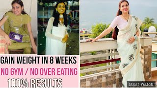 MY Weight Gain Journey  How I Gained 12KG in 8 Weeks  NO GYM NO OVEREATING [upl. by Agata]