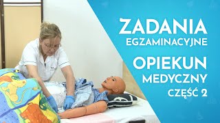 Egzamin Zawodowy Opiekun Medyczny  mycie krocza na basenie sanitarnym i zmiana pieluchomajtek [upl. by Bertha]