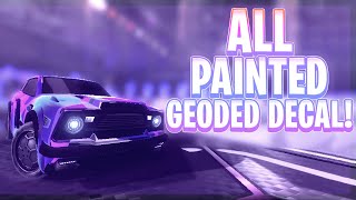 ALL NEW PAINTED GEODED DECAL Rocket League Season 13 Update [upl. by Lenora]