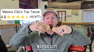 We ate the MOST REVIEWED TACOS in Mexico City [upl. by Nylodam598]