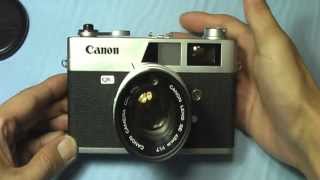 キャノン キャノネットQL17の使い方 CANON CANONET QL17 How to use 1960s Rangefinder camera [upl. by Uel]