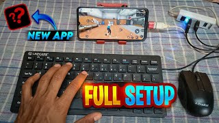 New App 2024 😱 Full Setup Keyboard and Mouse in Mobile  keyboard and mouse on mobile full setup [upl. by Africah694]