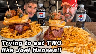 Eating TWO Smoak BBQ “Bucket” Burger Challenges in Rochester Minnesota [upl. by Adnawad]