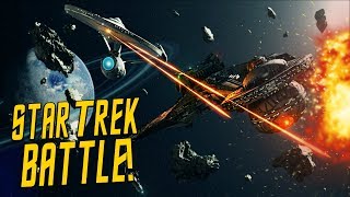 KLINGON ATTACK  STAR TREK AT WAR  Star Trek Empire at War Mod [upl. by Gierk]