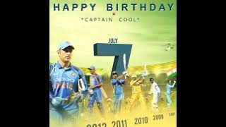 Happy birthday caption cool MSD🎂❤️ mahi msdhoni motivational music msdhonitheuntoldstory love [upl. by Blinni511]