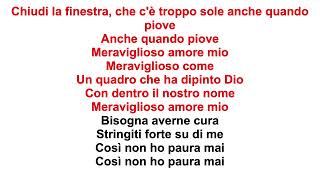 Meraviglioso amore mio  Arisa Karaoke pianoforte [upl. by Terrej]