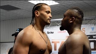 HEAVYWEIGHT CLASH  NICK WEBB v ANDRE BUNGA  OFFICIAL WEIGH IN amp HEAD TO HEAD  TAYLOR v JOUBERT [upl. by Mitzie]