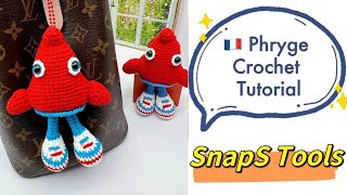 How to crochet Phryge  StepbyStep Paris Olympics Mascot Crochet Tutorial  Phryge Crochet Pattern [upl. by Supen672]