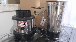 LIQUIDIFICADOR PROFISSIONAL FAK SERÁ QUE É BOM [upl. by Oecam79]