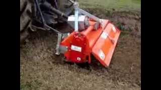 MURATORI Reverse Rotation Tiller MZ2X working on compact soil [upl. by Statis629]