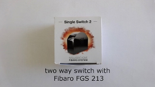 DIY two way switch wiring Fibaro FGS 213 english [upl. by Airekat]