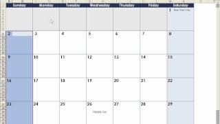 How to make a calendar in Excel [upl. by Otreblasiul653]