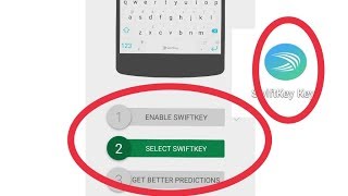 How To Use Swiftkey Keyboard and Enabled Service [upl. by Furtek]