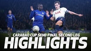 HIGHLIGHTS  Chelsea 21 Spurs 22 on agg 42 on pens  Carabao Cup semifinal second leg [upl. by Maite]