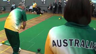 2015 TransTasman Indoor Bowls Mens Singles Medal Match Ashley Diamond vs Arthur Finch [upl. by Alaric]