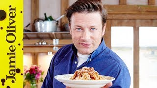 Veggie Spaghetti Bolognese  Super Food Family Classics  Jamie Oliver [upl. by Lener]