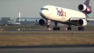 FedEx MD11 Cargo Aircraft takeoff from 34L Sydney Airport Full HD [upl. by Nodrog]