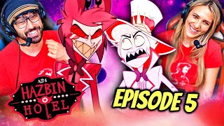 HAZBIN HOTEL Episode 5 REACTION 1x05 quotDad Beat Dadquot  Hells Greatest Dad  More Than Anything [upl. by Kcira726]