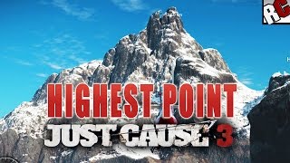 Highest Point in Just Cause 3  Top of The World Achievement  Trophy Guide [upl. by Ainslie]