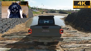 Forza Horizon 4  2020 JEEP GLADIATOR RUBICON  OFFROAD with Steering Wheel  Pedals  4K [upl. by Lewanna993]