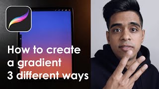 Procreate Tutorial for Beginners  How to create a gradient 3 ways in procreate [upl. by Raynold573]