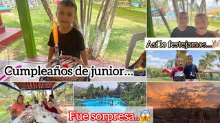 CUMPLEAÑOS SORPRESA…😱DE JUNIOR🥳nos fuimos a este lugar😏su reacción…🤩fiesta tejupilco [upl. by Yartnod]