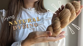 I Tried Natural Dyeing with Onions and Tea [upl. by Holsworth]