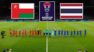 Oman vs Thailand ● AFC Asian Cup 2023  21 January 2024 Gameplay [upl. by Zelde879]