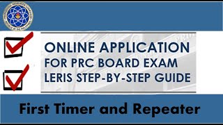 How to apply for Board Examination in the PRC for First Timer and Repeaters [upl. by Aitnyc]