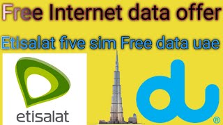 how to get free data full😜 speed etisalat five sim free gb data infomisk6093 [upl. by Yarezed703]