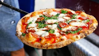 American Street Food  ITALIAN BRICK OVEN PIZZA Pozzuoli Pizza Party NYC [upl. by Janelle503]