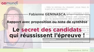 Note de synthèse 15  le secret des candidats qui réussissent l’épreuve [upl. by Airotna]