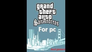 HOW TO DOWNLOAD GTA SAN ANDREAS IN PC LINK IN description [upl. by Alekim]