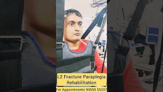 L2 Fracture Paraplegia Recovery at Extra Care Physiotherapy  Walking after 6 Months  94555 55207 [upl. by Doniv]