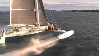 Hydroptere the worlds fastest sailing yacht [upl. by Llerehc]