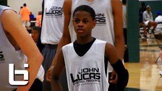 8th grader Chase Adams flashes Pure Point Guard skills at John Lucas Combine [upl. by Alliuqat925]