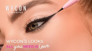 Wycon Cosmetics  Glam Rock Makeup Look  ALL YOU NEED IS LOVE Collection [upl. by Aihsele16]